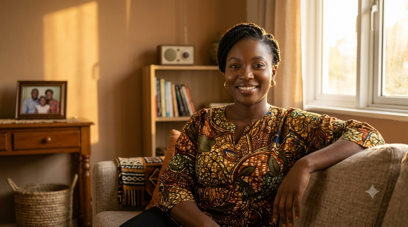 Omolara — confident woman smiling